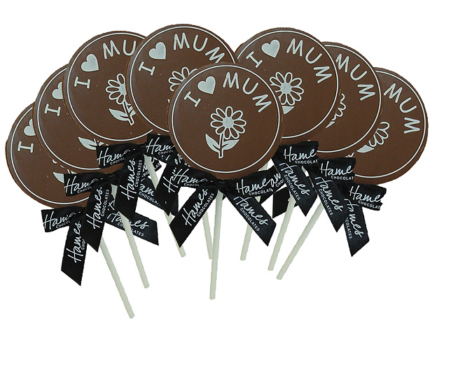 Unbranded I Love Mum Milk Choc Lollie