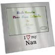 I Love My Nan Aluminium Photo Frame