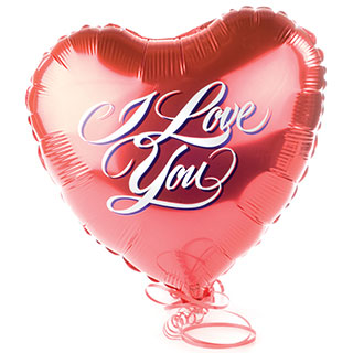 Show them how much you love them with this fun 18 inch heart shaped helium balloon. Delivered inflat