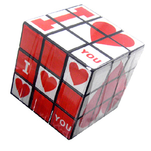 Unbranded I Love You Magic Cube Puzzle