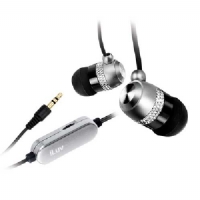 Unbranded i-Luv Silver Aluminum In-ear Earphones with