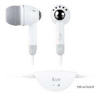 Unbranded i-Luv White Lightweight In-ear Earphones for iPod
