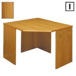 (I) Scandinavian Real Wood Veneer Corner Table- Teak