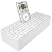 iBlock Stereo iPod Speaker Dock (White)