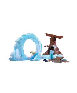 Kids can slip, slide, spin out and crash the Ice Slider; vehicle through the challenges of an