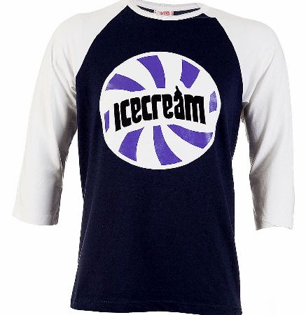 Unbranded Ice-Cream Parlour Stripe Graphic 3/4 Sleeve