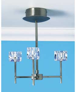Ice Cube 3 Light Ceiling Fitting