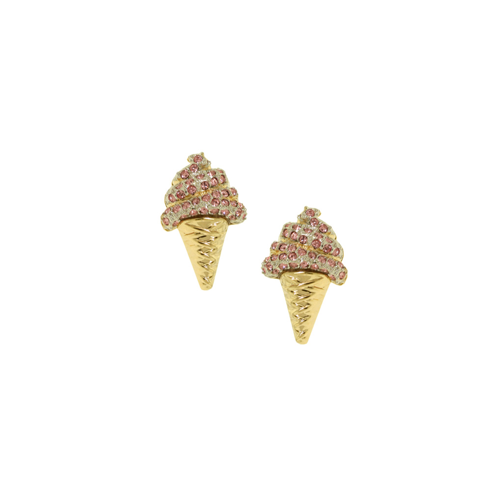 Unbranded Icecream Earrings - Pink