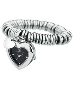 Unbranded Identity Ladies Heart Dial Bracelet Watch