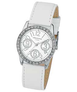 Unbranded Identity London Ladies White Strap Watch