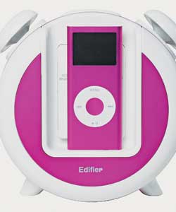 Snooze function.Wake up to iPod.Size (H)15 (W)15 (D)8.5.MP3 direct dock.Made for iPod.MP3 playback.V