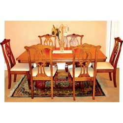 IFC - Chippendale Dining Table with 6 Chairs