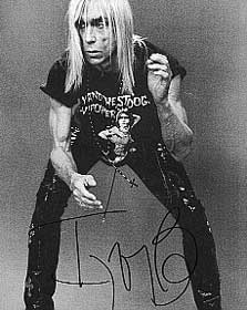 Iggy Pop autograph