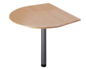 Illusion d-end desk extension