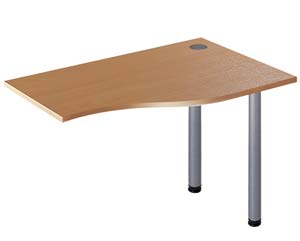 Illusion wave desk extension