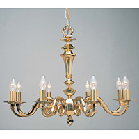 Unbranded IM BZ00448 8 - 8 Light Polished Brass Hanging Light