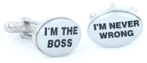 Unbranded I`m The Boss Cufflinks