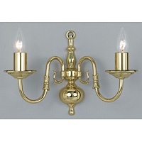 Unbranded IMBF00350 2WBPB - Polished Brass Wall Light