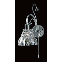 Unbranded IMCE00031 1WB - Chrome and Crystal Wall Light