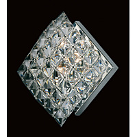 Unbranded IMCE01082 WB SQ - Chrome and Crystal Wall Light