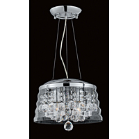 Unbranded IMCE01201 3CH - Chrome and Crystal Pendant Light