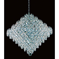 Unbranded IMCEH01081 18 - 18 Light Chrome and Crystal Hanging Light