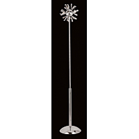 Unbranded IMCEH08917 6 3 3 FL - Chrome and Crystal Floor Lamp