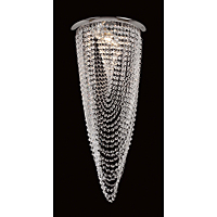 Unbranded IMCEH09018 - Chrome and Crystal Ceiling Light