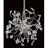 Unbranded IMCEH09090 18 - 18 Light Chrome and Crystal Pendant Light