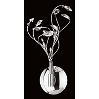 Unbranded IMCEH09090 3WB - Chrome and Crystal Wall Light