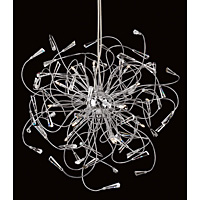 Unbranded IMCEH09113 15 - 15 Light Chrome and Crystal Pendant Light