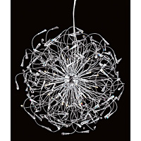 Unbranded IMCEH09113 24 - 24 Light Chrome and Crystal Pendant Light