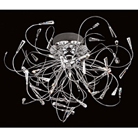 Unbranded IMCEH09113 9A - Chrome and Crystal Ceiling Light