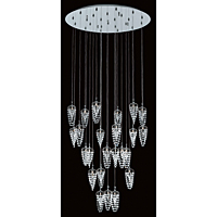 Unbranded IMCEH09195 24A - 24 Light Polished Chrome Pendant Light