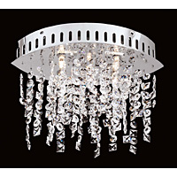 Unbranded IMCEH09534X - Crystal and Chrome Semi Flush Light