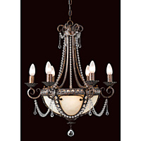 Unbranded IMCF00016 6 3 - 9 Light Rustic Hanging Light