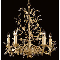 Unbranded IMCF00699 5 - 5 Light Brushed Gold Hanging Light