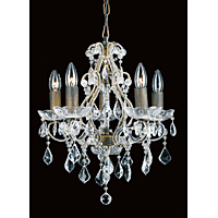 Unbranded IMCF01020 5G - Rustic Gold Chandelier