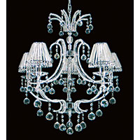 Unbranded IMCF06691 5 - Chrome and Crystal Hanging Light