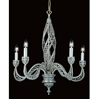 Unbranded IMCF98900 5L - Large Antique Silver Hanging Light