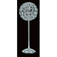 Unbranded IMCFH09214 1TL - Chrome and Crystal Table Lamp