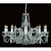 Unbranded IMCP00150 10 CH - 10 Light Chrome Chandelier