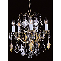 Unbranded IMCP06003 5 PB - 5 Light Polished Brass Chandelier