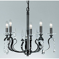 Unbranded IMCPA11807 5 GM - 5 Light Gun Metal Hanging Light