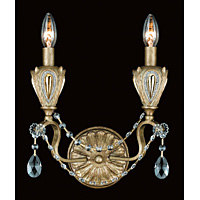 Unbranded IMCPA11821 2WB - Rustic Gold Wall Light