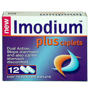 Imodium Plus Caplets - Size: 12