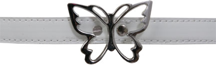 Unbranded Imogen skinny belt with Butterfly buckle