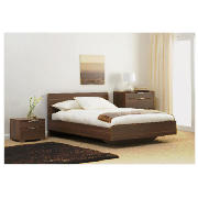 Unbranded Imola Double Bed, Dark Walnut And Simmons Pocket
