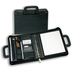 Impala™ Drop Handle Zipped Document CaseMade from soft  grained PU leather look material with
