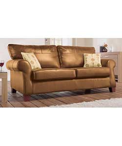 Imperia Large Leather Sofa - Tan